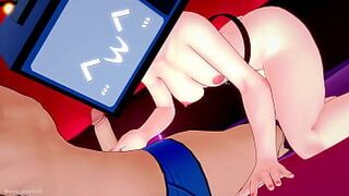 Телевизионная женщина возбуждена и хочет быстро заняться сексом в постели - порно видео