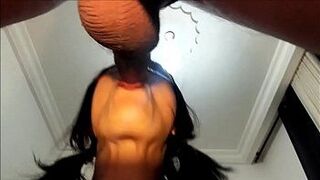 Любитель трахнул лицо со спермой в рот - порно видео