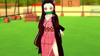 Невинной Незуко Чан нужно сдерживать свои порывы вместе с тобой - Убийца Демонов - порно видео