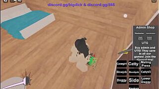 Трахаю свою богатую девушку в Роблоксе - порно видео