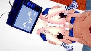 Влагалище телевизионной женщины очень тугое, она снимает полотенце, чтобы потрахаться - порно видео