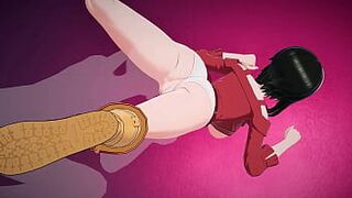 Он работает над киской Йор Форджер до ее кульминации - порно видео